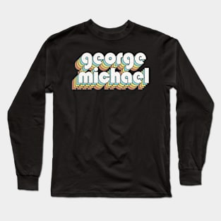 Retro George Michael Long Sleeve T-Shirt